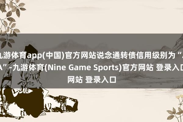 九游体育app(中国)官方网站说念通转债信用级别为“AA”-九游体育(Nine Game Sports)官方网站 登录入口