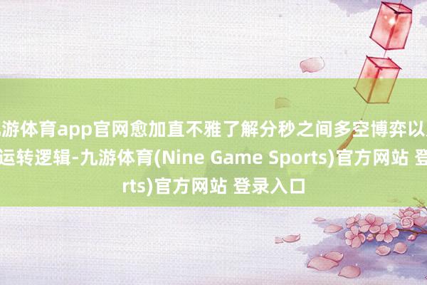 九游体育app官网愈加直不雅了解分秒之间多空博弈以及信得过运转逻辑-九游体育(Nine Game Sports)官方网站 登录入口